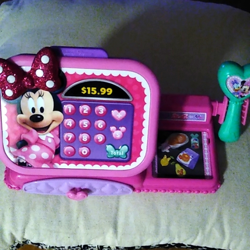 Disney Minnie Mouse Bowtique Cash Register toy realistic sounds & phrases